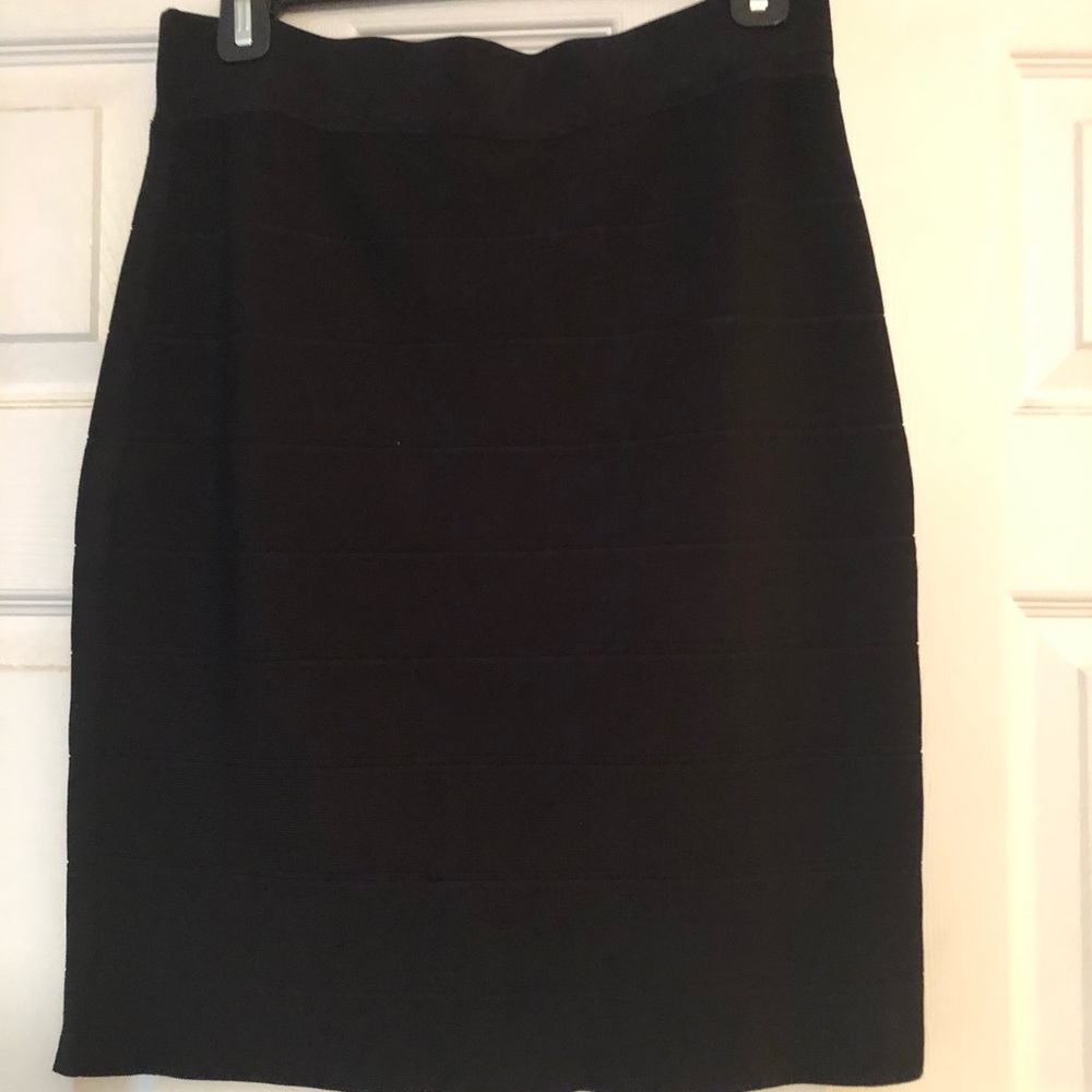 WHBM Black bandage skirt
